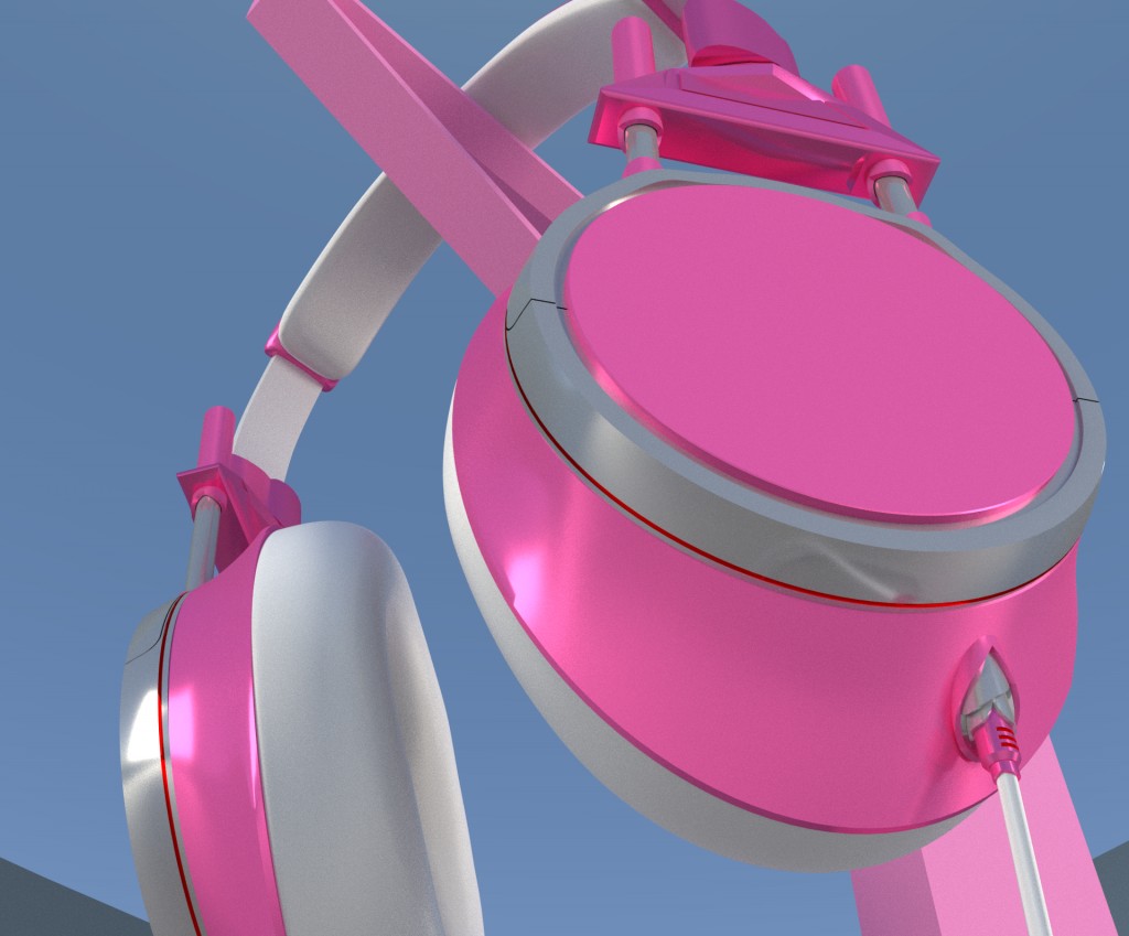 Pink Headphones preview image 3